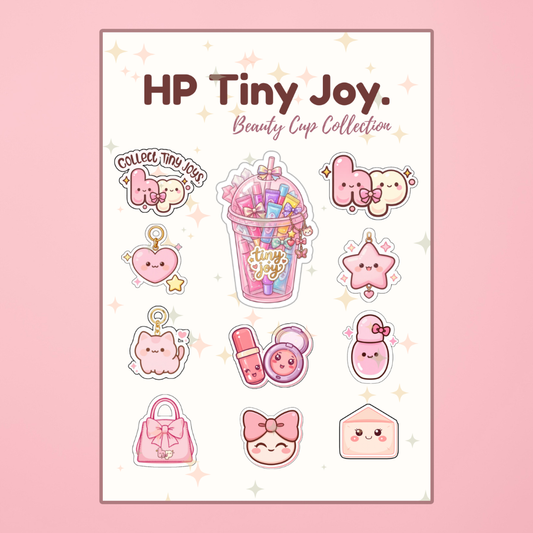 Beauty Cup Collection Sticker Sheet - HP Tiny Joy