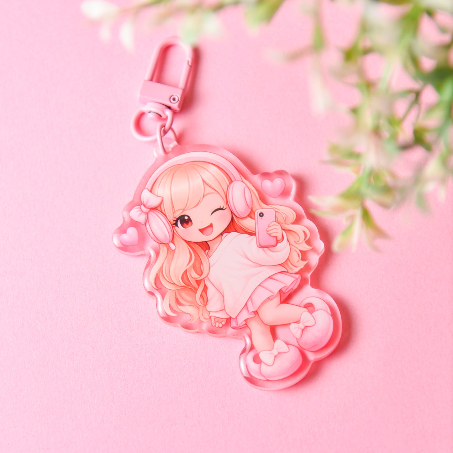 Tiny Joy Girl Keychain