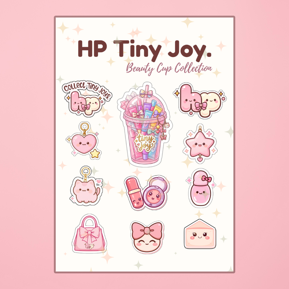 Beauty Cup Collection Sticker Sheet - HP Tiny Joy